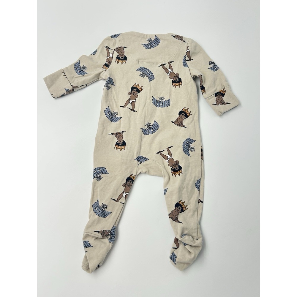 Newborn Baby Notorious BIG  2pc  Romper Sleeper King of NY Set Pajamas - Picture 6 of 10